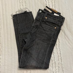 Gray/black denim